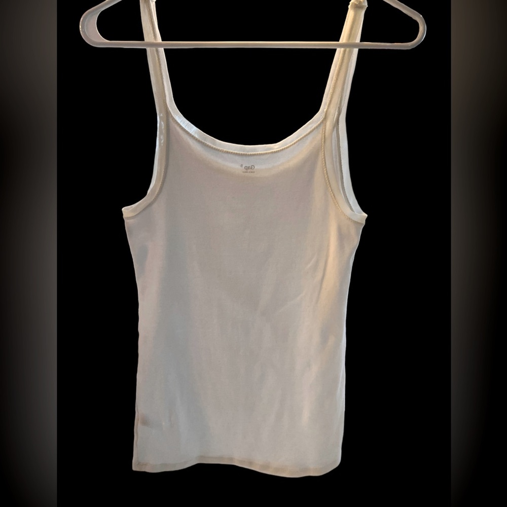 GAP white mesh strap everyday tank top